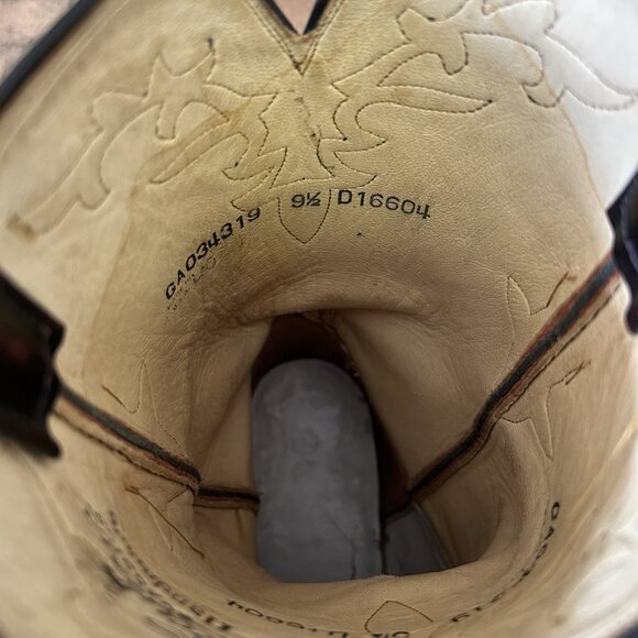 Lucchese Classics Handmade GA034319 Black Cherry Cowboy Boots Mens 9.5 D - Picture 10 of 11